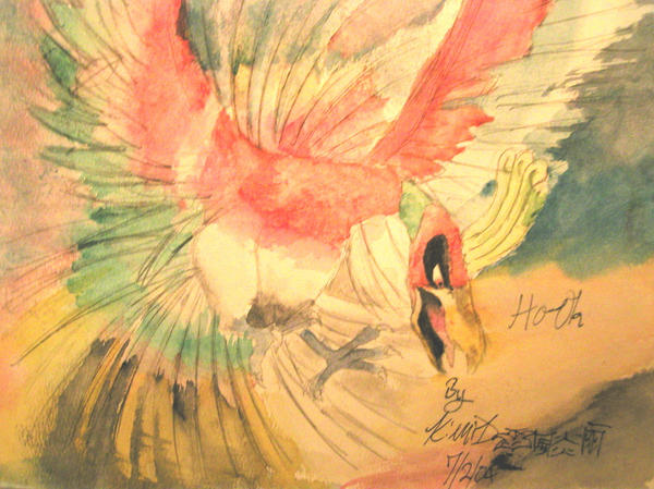 Ho-oh :Watercolor: