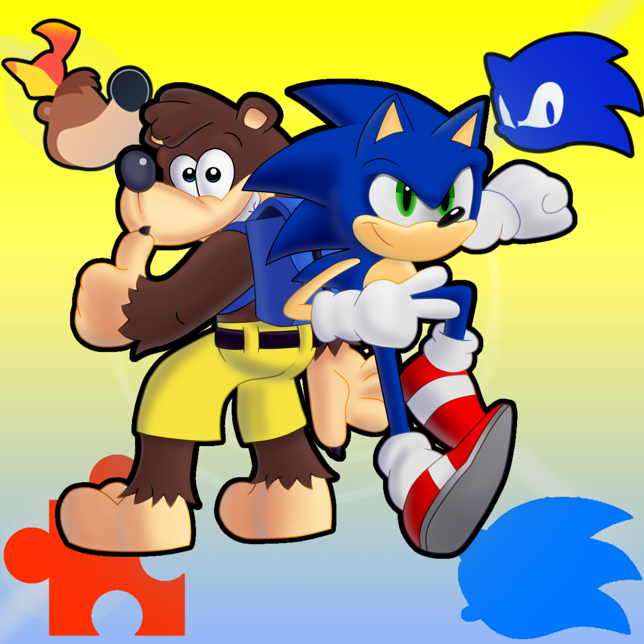 Sonic and Banjo- Banjo-Kazooie Cast Part 1 by AlextheStarChild on DeviantArt