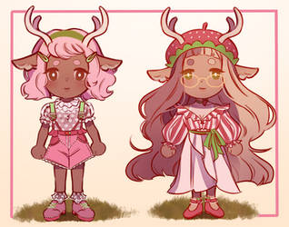 Strawbby Deer Adopts!$12 (OPEN)