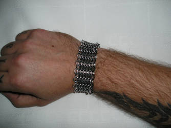 aluminum neoprene bracelet on