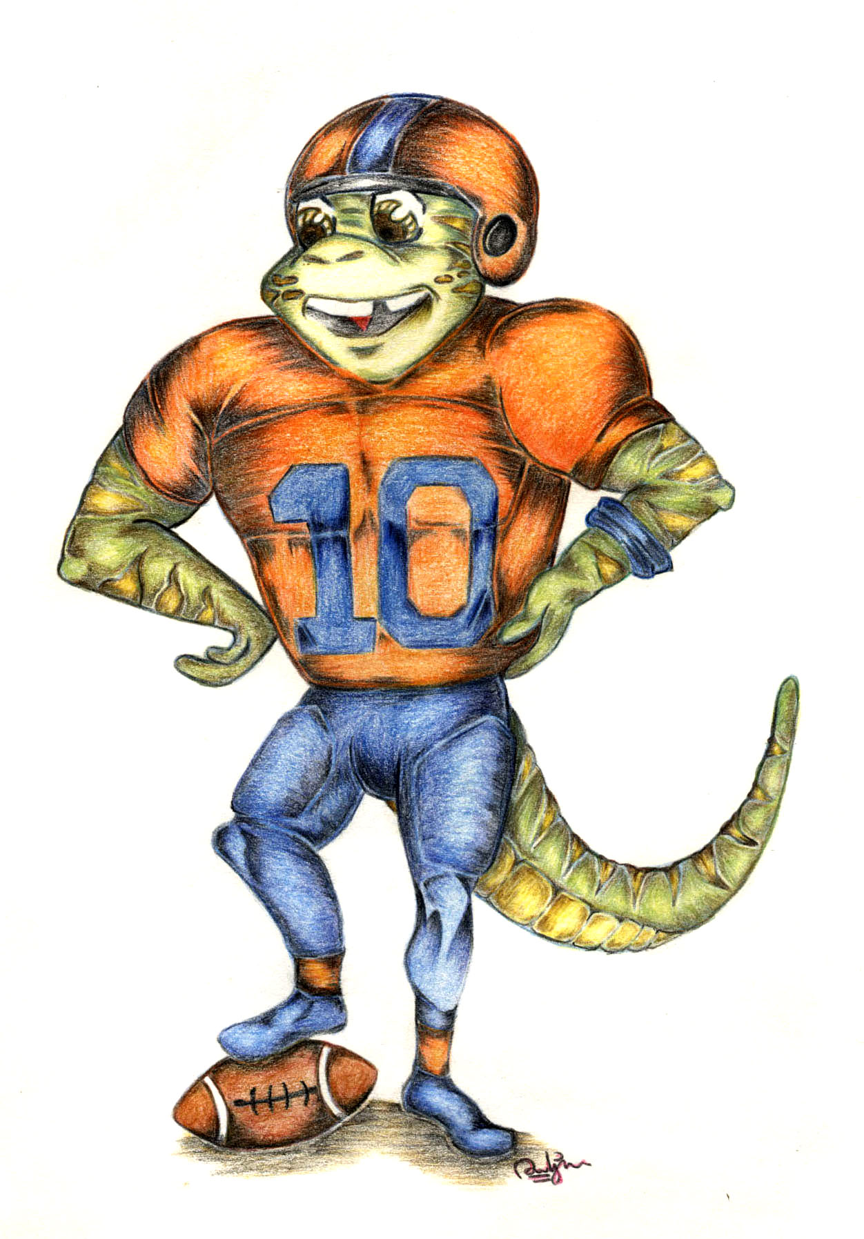 Captain Lizard by Colorpencilz on DeviantArt