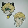 Chat Noir and Adrien Agreste