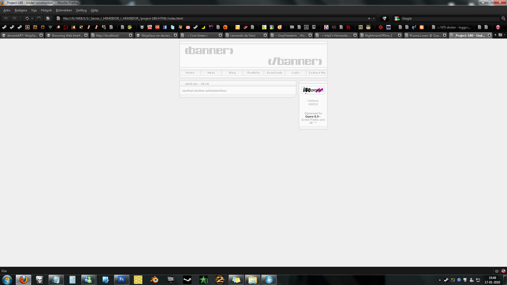 Old websites : Project-180 by NinjaSaus