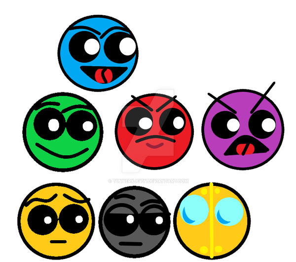 Geometry Dash Faces by tunnerxjevin on DeviantArt