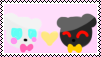 Nightmare x Funtime Freddy Stamp by MinoPastel