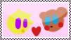 Chica x ToyFreddy Stamp by MinoPastel