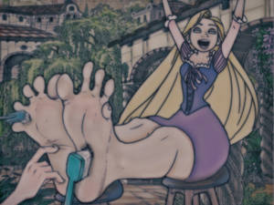 Rapunzel tickling