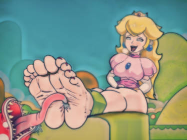 Princess Peach Tickling