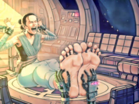 Rey Skywalker tickling