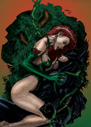 Poison Ivy and Batman - Pin up