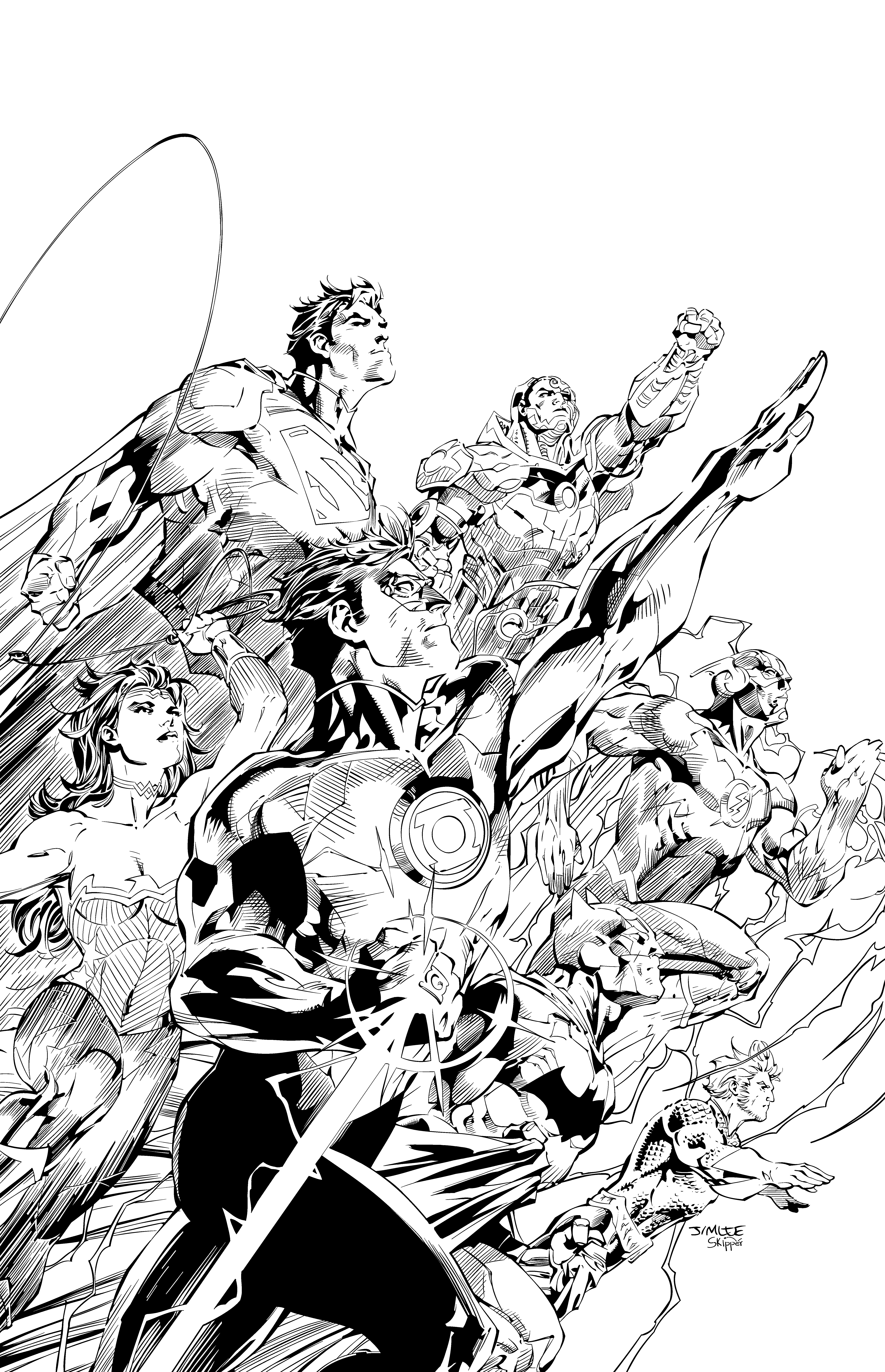 Justice League - inks