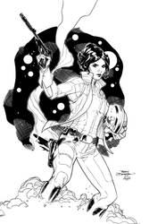 Leia Organa - Inks by J-Skipper