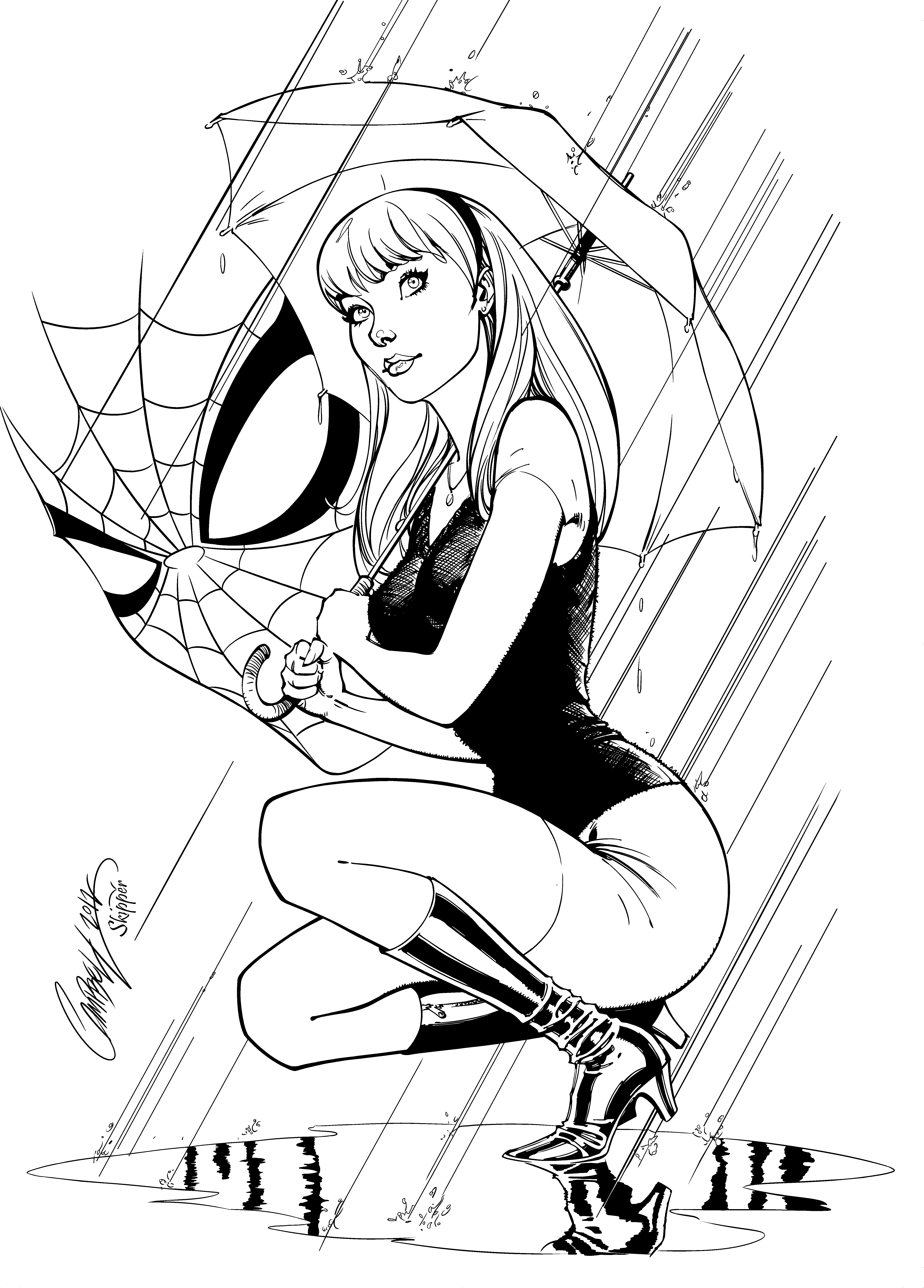 Gwen Stacy - Inks