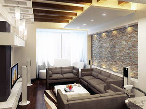 Modern apartment Living rm.