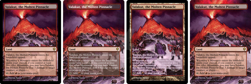Valakut, the Molten Pinnacle (versions) by remi-marleone on DeviantArt