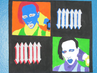Marilyn Manson Stencilwork