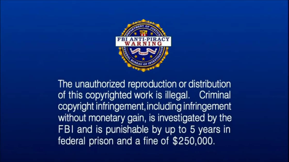 FBI Warning New Line Cinema/Warner Bros Version by GraceLamson2008 on ...