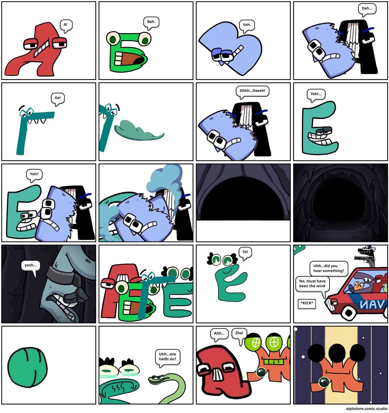 Comic 7: Alphabet lore in a nutshell