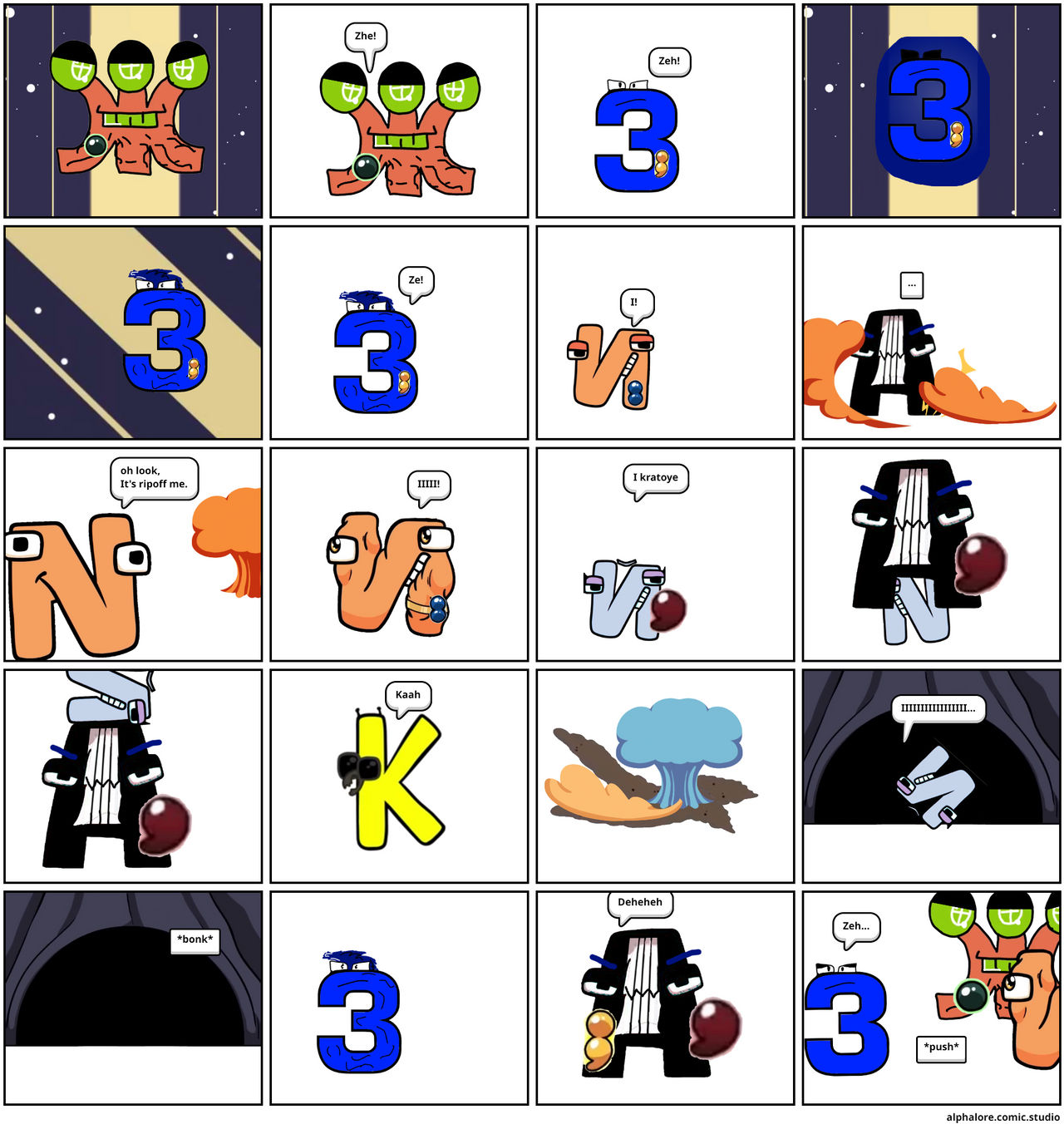 Spanish alphabet lore Y part 1. - Comic Studio