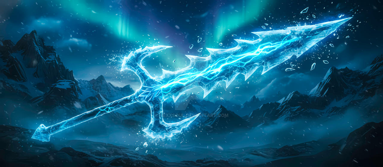 Arcane Ice Halberd by VexxSoul on DeviantArt