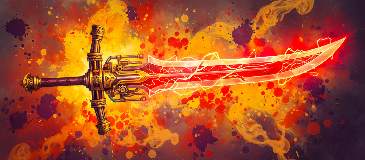 Greatsword Rangers Deviantart Legendary Greatsword, Fiery Glow by VexxSoul on DeviantArt
