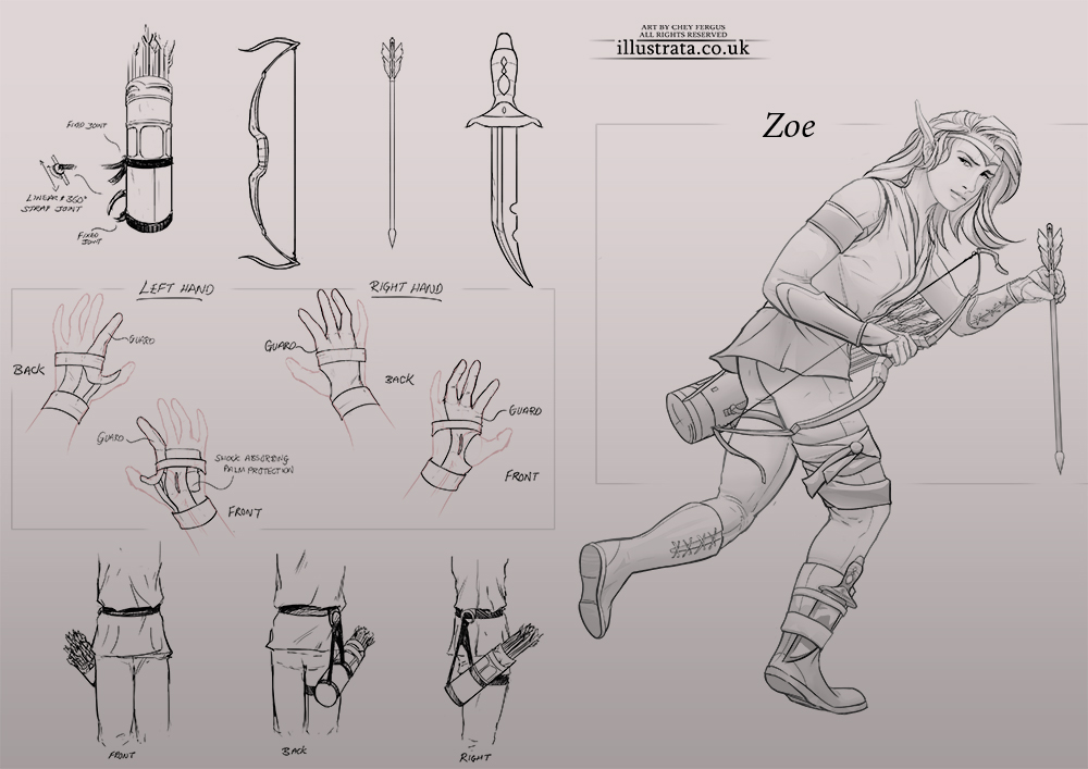 Arrow Elf (Character Design + Callouts)