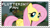 Fluttershy Fan Stamp by TravelerAoi