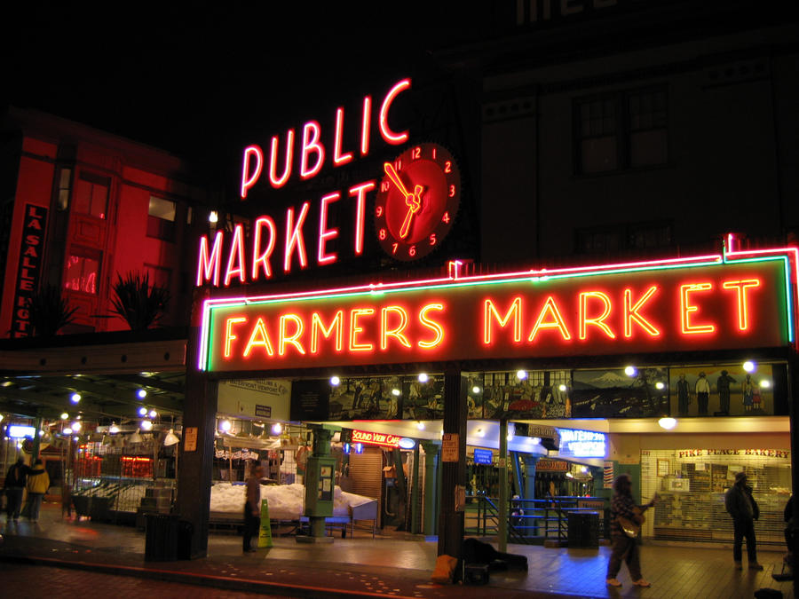 Nightime at The Market