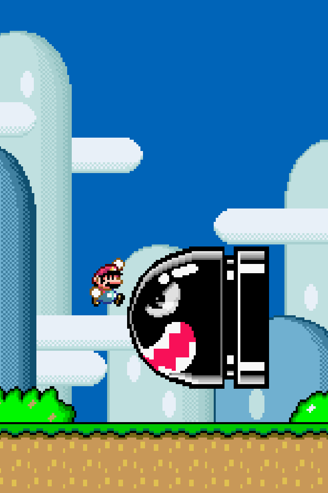 Super Mario World iPhone wallpaper - RETINA res