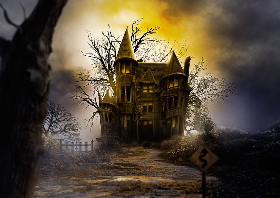 Haunted house by adrianamusettidavila on DeviantArt