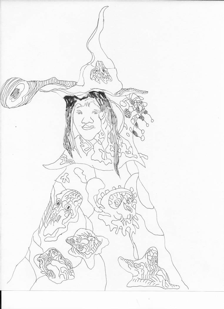 Handrawn Wizard Robe robed wizard girl by danielmarquezart on DeviantArt