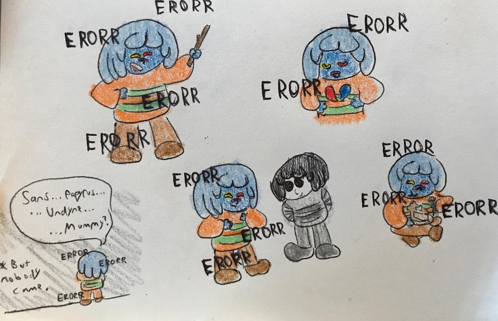 Error Frisk Sketch Dump By Anna Mator On DeviantArt