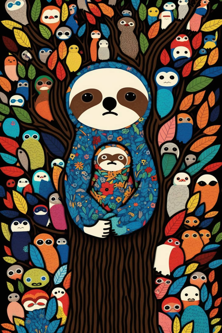 Huggy Sloth by AdorableArtCreations on DeviantArt