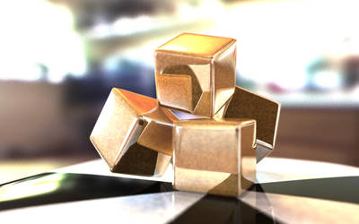 Bronze Cubes