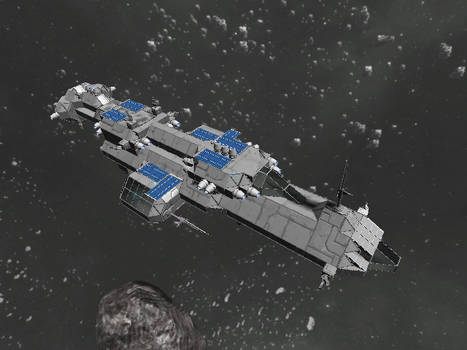 Space Engineers: My first ship! :D