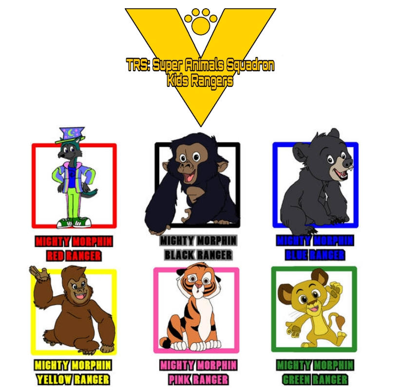 Super Animal Squadron Kids Rangers by Castzilla21 on DeviantArt