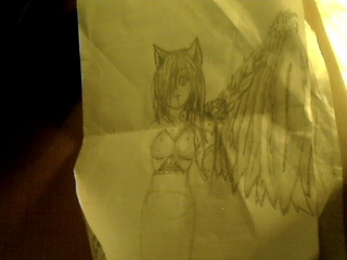 MangaAnime Neko Winged Girl