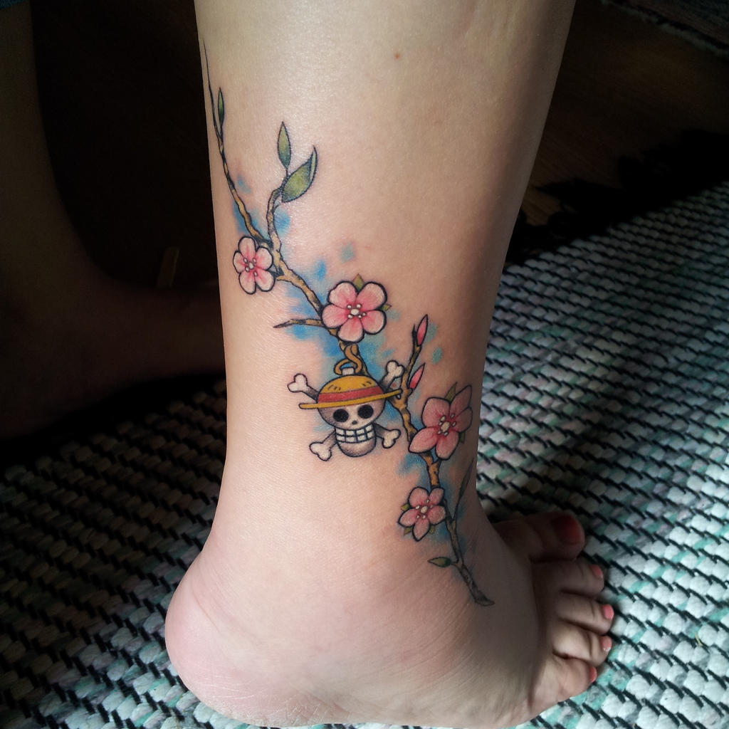 My One Piece Cherry Blossom Sakura Tattoo By Hituti On Deviantart My One Piece Cherry Blossom Sakura Tattoo By Hituti On Deviantart