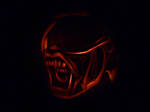 Alien pumpkin by Darkmoonlilly