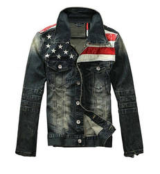 American Flag Denim Jacket