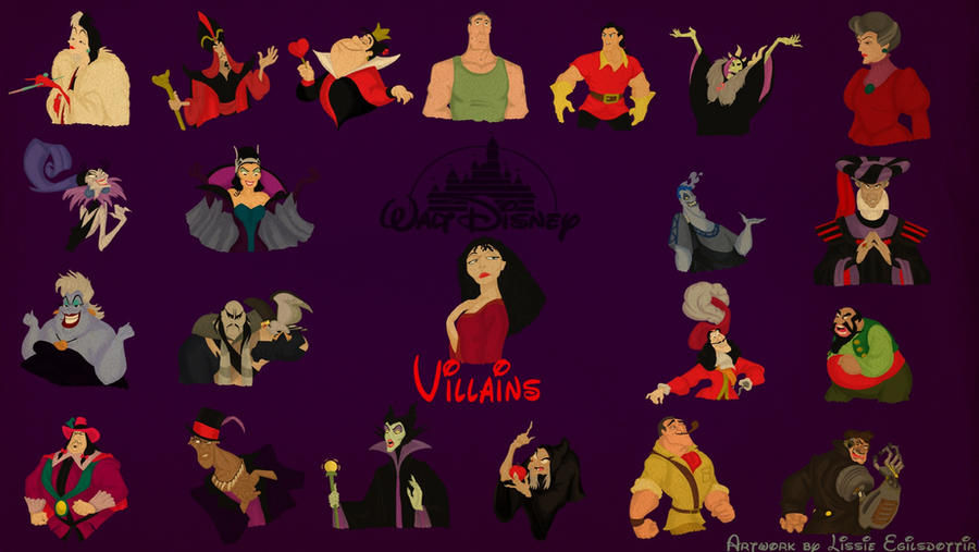 Disney Villains Wallpaper By Panda ai On DeviantArt disney-villains-wallpaper-by-panda-ai-on-deviantart