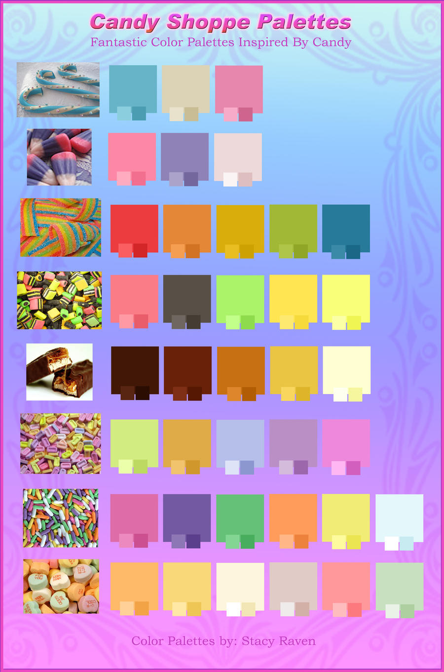 Candy Inspired Color Palettes by TracyWong on DeviantArt