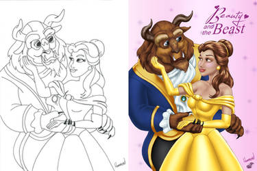 Beauty and the Beast - Colors - Side by Side by TracyWong