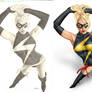 Comishart's Ms Marvel - Colors - Side by Side