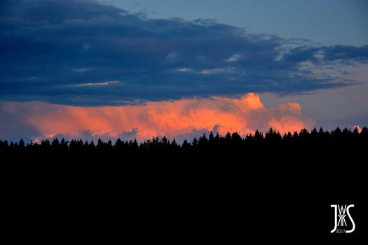 Red clouds