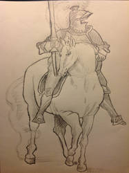 Unknown Knight with Horse
