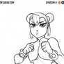 Chun Li Punch Animation LINES