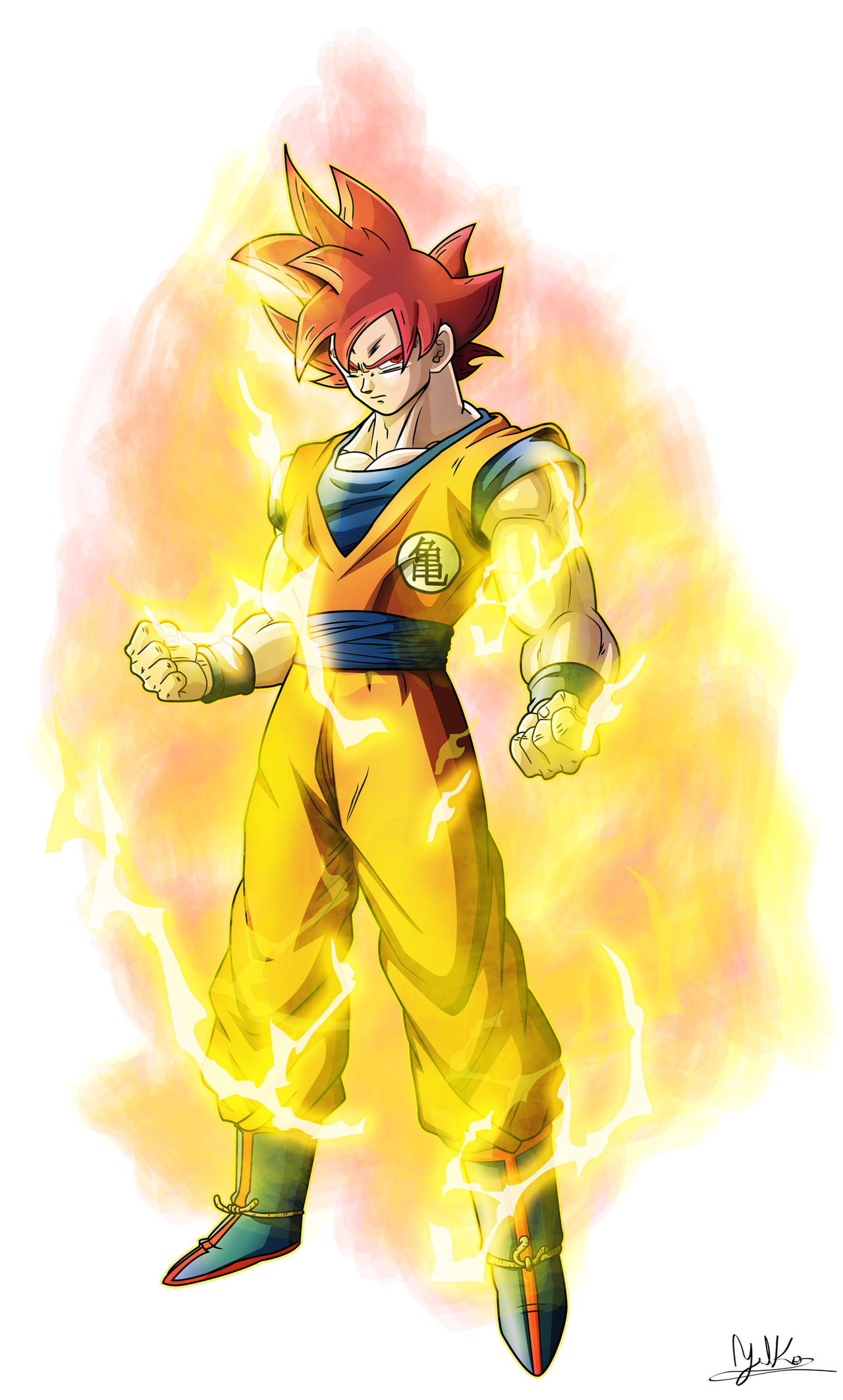 Goku Super Saiyan God Normal DBZ 2013 by XYelkiltroX on DeviantArt  Goku  super saiyan god, Anime dragon ball goku, Dragon ball super goku