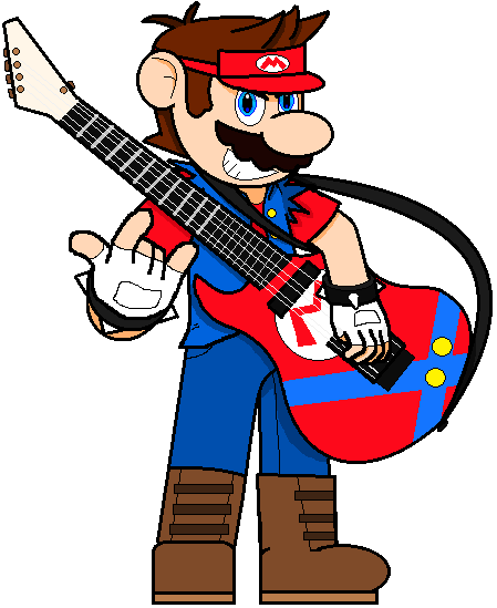 Nin Mario Rocke Rock Star Mario by JBX9001 on DeviantArt