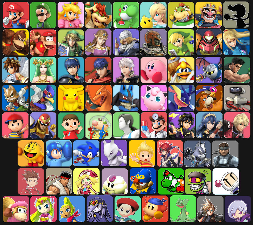 Ssbu Roster Deviantart Super Smash Bros. 4 Custom Roster by JBX9001 on DeviantArt